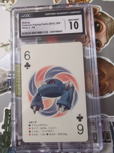 Metang , Pokemon Japanese White Kyurem 2 Poker Playing Card Set -CGC 10 GEM MINT - Picture 1 of 6