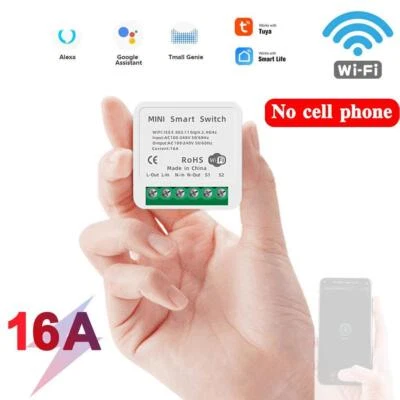 MARKENLOS 16A MINI Wifi Smart Switch Timer Interruttore Radio con Tuya Alexa Home VELOCE