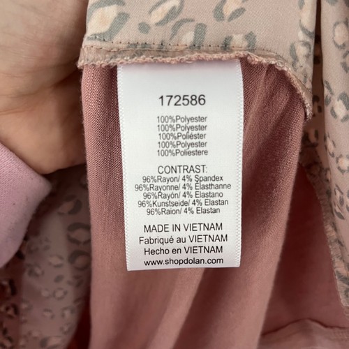 Anthropologie Dolan Miramar Leopardenmuster Top Bluse Pink Small Damen - Bild 10 von 13