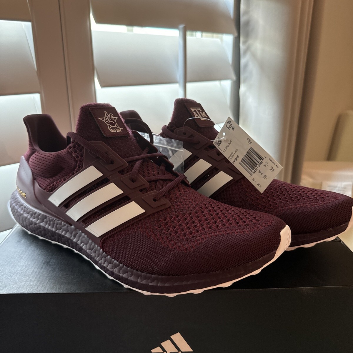 Size 16 adidas UltraBoost NCAA Pack Texas A&M Australia