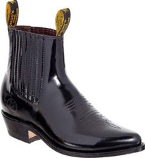 The Western Shops Men  s J Toe Short Ankle Leather Boot