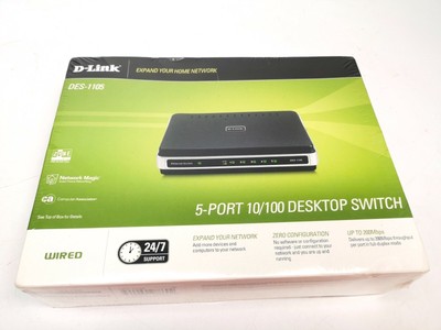 D-Link (DES-1105) 5-Ports External Switch