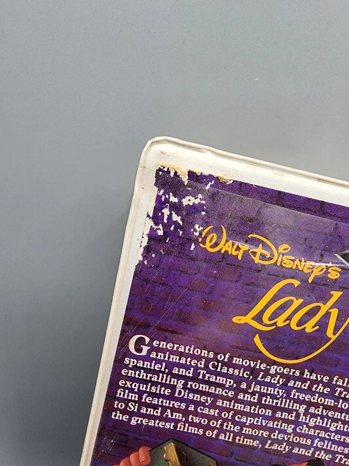 Vintage Walt Disney Classic Black Diamond VHS Lady And The Tramp Animated Movie - Image 4 of 4