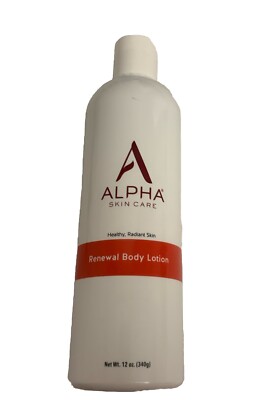 (1) Alpha Skin Care Renewal Body Lotion, 12% Glycolic AHA, 12-Ounce