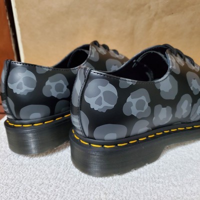 Dr Martens 1461 Distorted Leopard Skull Smooth Print Oxford  display picture 1