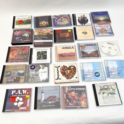 24x Bulk Lot Cds / DVDs Musical Various-Christian-Hillsong United-Praise-Worship