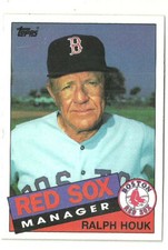 RALPH HOUK BOSTON RED SOX #11 - TOPPS NM-MT 1985