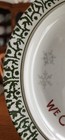 We Can Build a Snowman Dinner Plate 10 1/2" Dolengorp Stoneware White Green Red! — photo 6