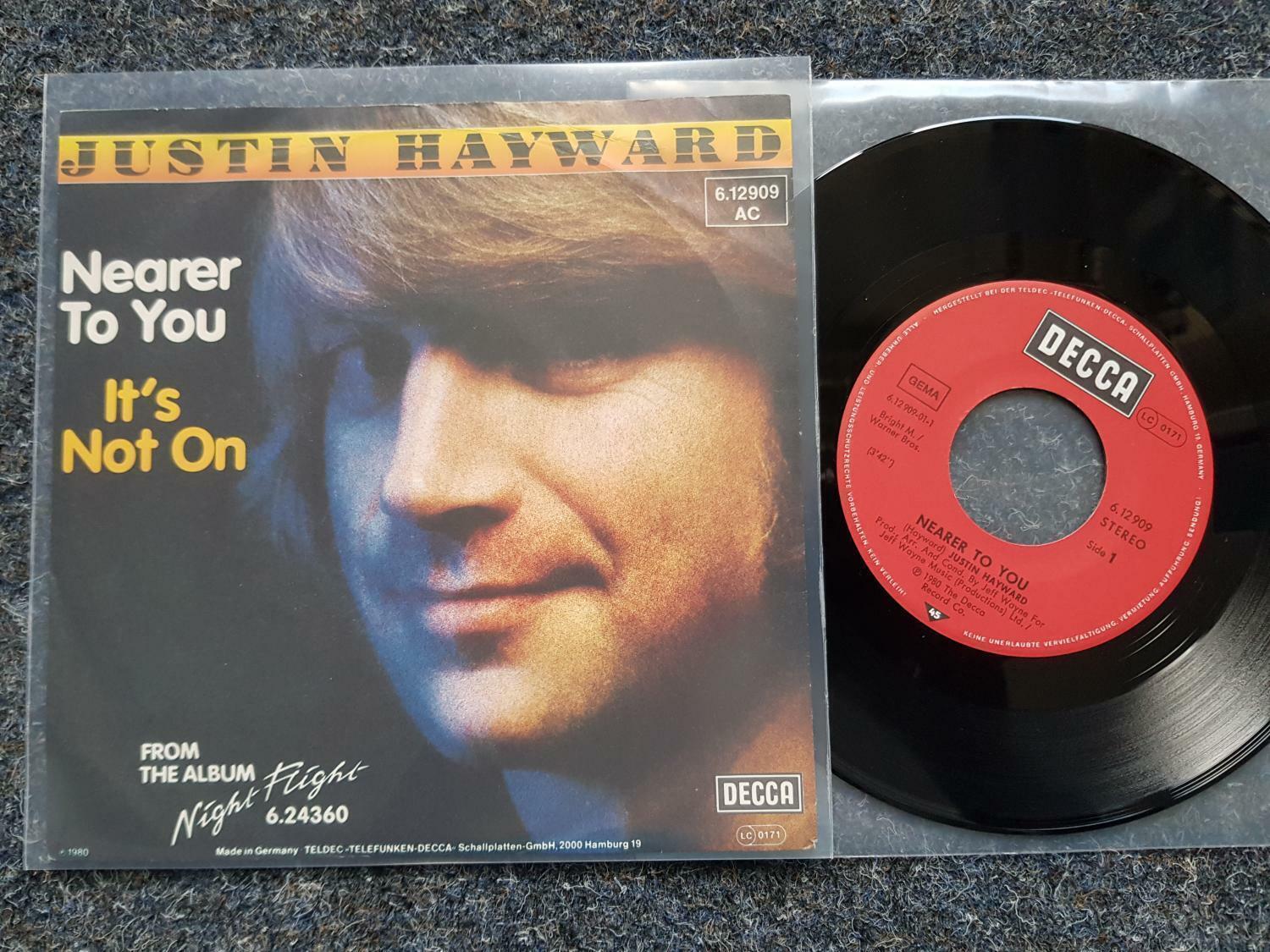 7"" Single Vinyl Justin Hayward - Nearer to you GERMANY/ The Moody Blues