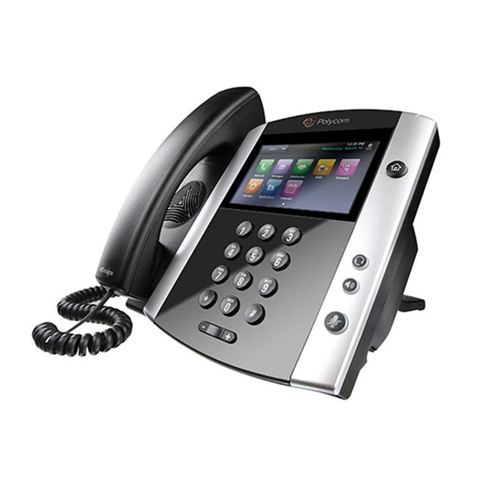 Polycom VVX 600 HD Business Media IP Desk Phone No PSU 2200-44600-025 - Image 2 of 2