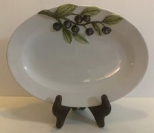 San Marco Piatto Ovale Olive Capodimonte Piccolo Servizio Vassoio Italia 8,5"x6,25" Italia