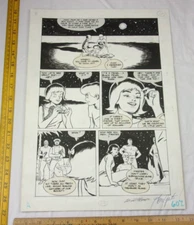 SPEED RACER 1980s ORIGINAL comic book art SIGNED #11 pg15 RARE Trixie Sparky