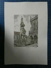 Richard Adler Original Etching Signed Bremen 38x26cm O-3006