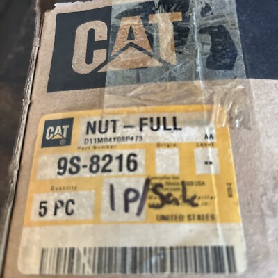 NOS Cat Caterpillar OEM 9S8216 9S-8216 NUT-Full