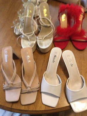 Pairs Size 11 Shein SheIn Strappy High Heels Sandals Lot