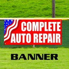 Complete Auto Repair Vinyl Banner Sign Car Mechanic Shop Transmission Service