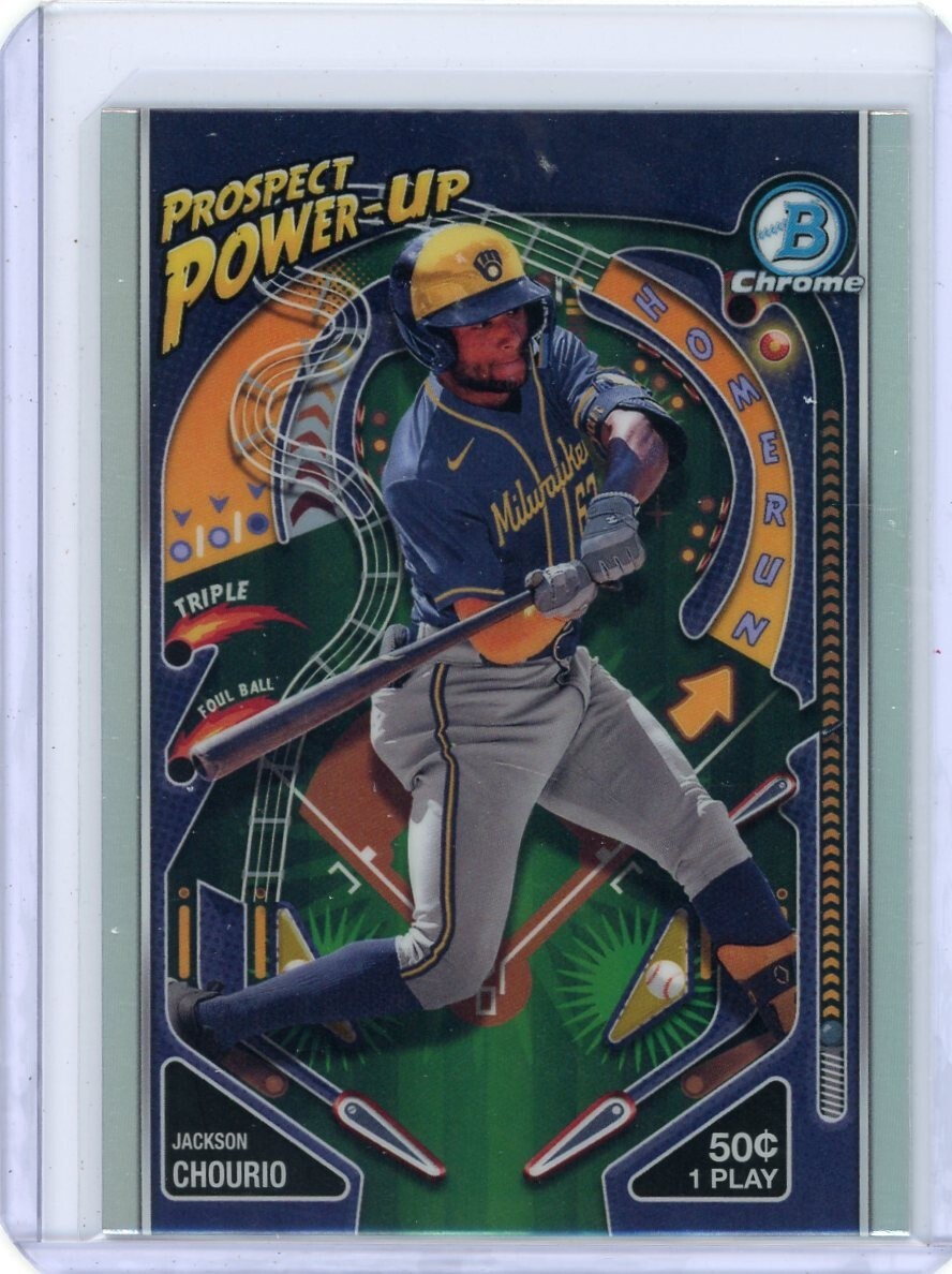 2024 Bowman Chrome Prospect Power-Up Jackson Chourio Milwaukee Brewers