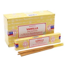 Satya Vanilla Incense Sticks Agarbatti Pack of 12X15g Each 180 Incense Sticks