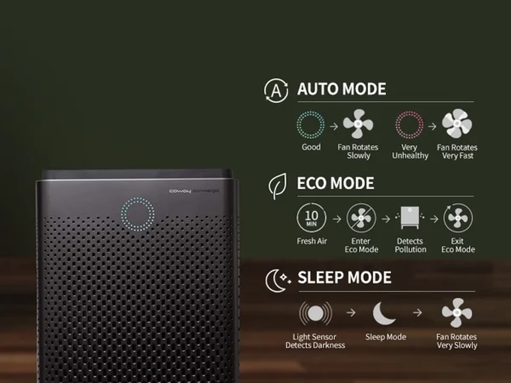 Airmega 400S Graphite HEPA Air Purifier for Large Rooms
