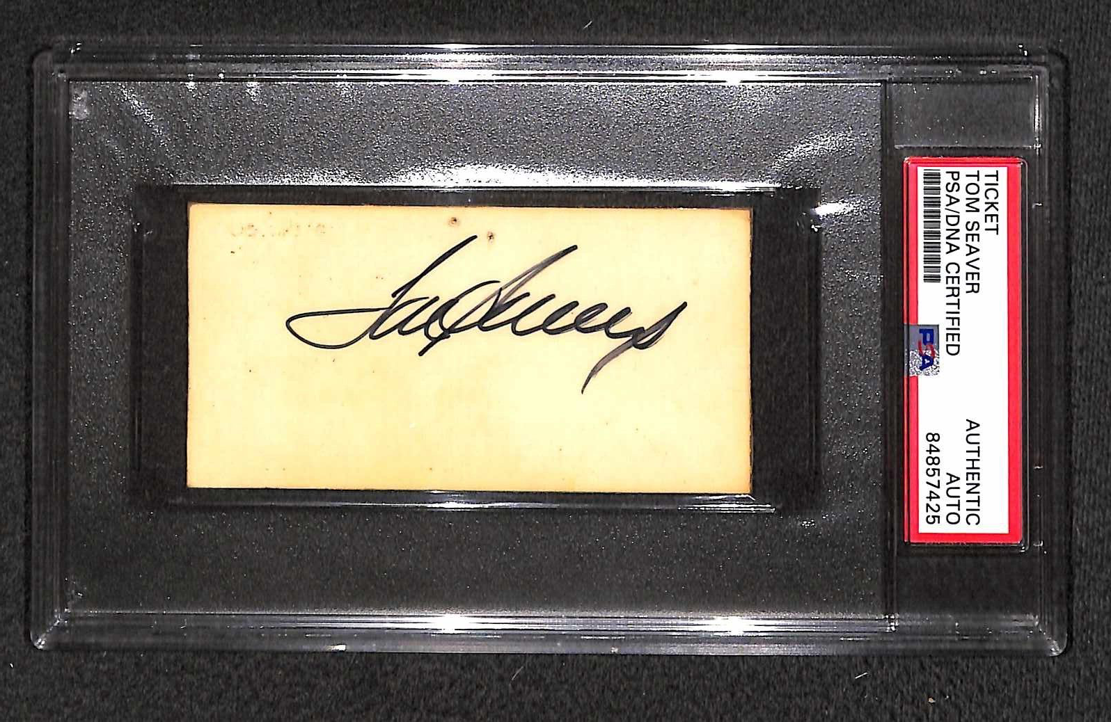 nolan ryan Autographed Signed USC Trojans Tom Seaver "USC Trojan Stars 1976 Team" Ticket PSA RARE 