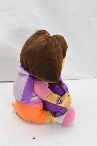 Dora the Explorer Push w/ Purple Heart Pillow Frame Plush Spot Clean 17" Plush - Picture 2 of 11