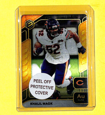 2020 Panini Elements Khalil Mack 18/79 Gold Metal Card Bears 