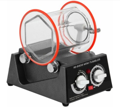 45W Trowalisiermaschine Polierer 3KG Poliertrommel Schmuck Kugelmühle Polieren