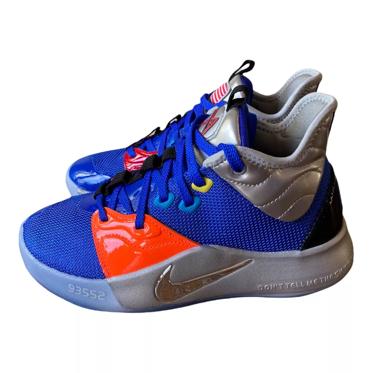 Paul george shoes 2024 orange and blue