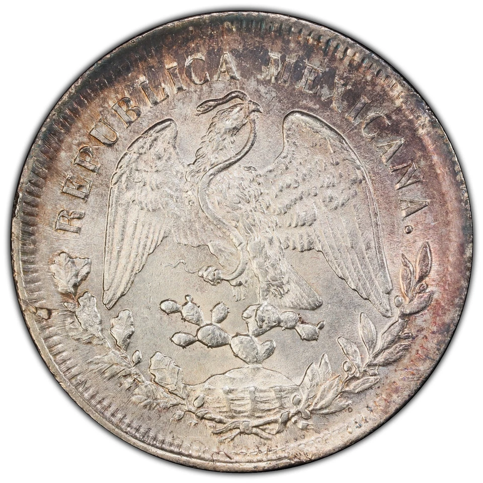 1904 Zs FM PESO MÉXICO KM#409.3 PCGS MS61 #47586429 ¡COMO NUEVO ESTADO RECIÉN GRADUADO! Foto 3 de 4