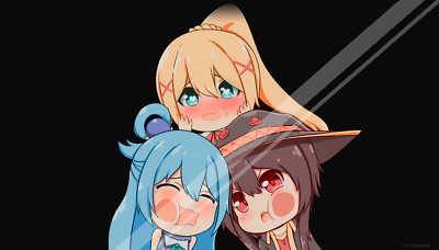 Anime girls darkness aqua kono subarashii sekai ni playmat gaming mat