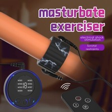 Electric Penis Extender Stretcher Sleeve Penis E-Stim Enhancer Enlarger Set NEW