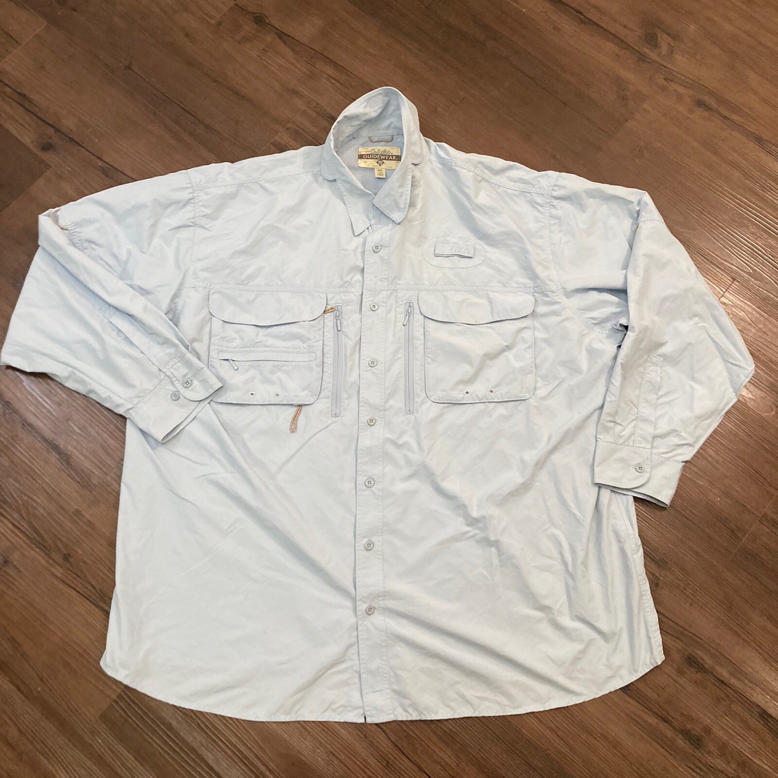 Cabela’s Fishing Guidewear Men’s 3XL Blue Tall Vented Shirt Hiking eBay