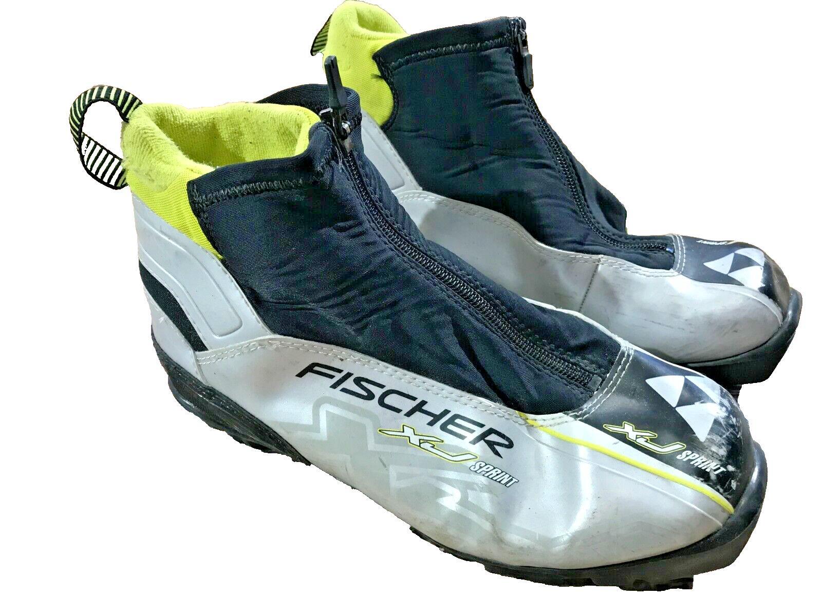 Fischer XJ Sprint Nordic Cross Country Classic Ski Boots Size EU40 US7.5 NNN