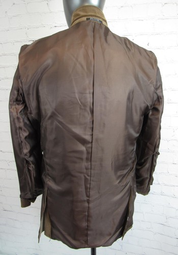 Men's J. Ferrar Sport Coat Brown 100% Cotton Corduroy Size 42-44 - Picture 6 of 8