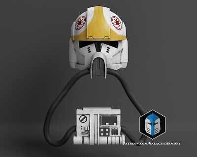 Pilotenhelm (animiert) - Galaktische Waffenkammer - DIY - bemalt