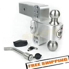 Weigh Safe LTB6-3 Turnover Ball 6" Drop Hitch with 3" Shank