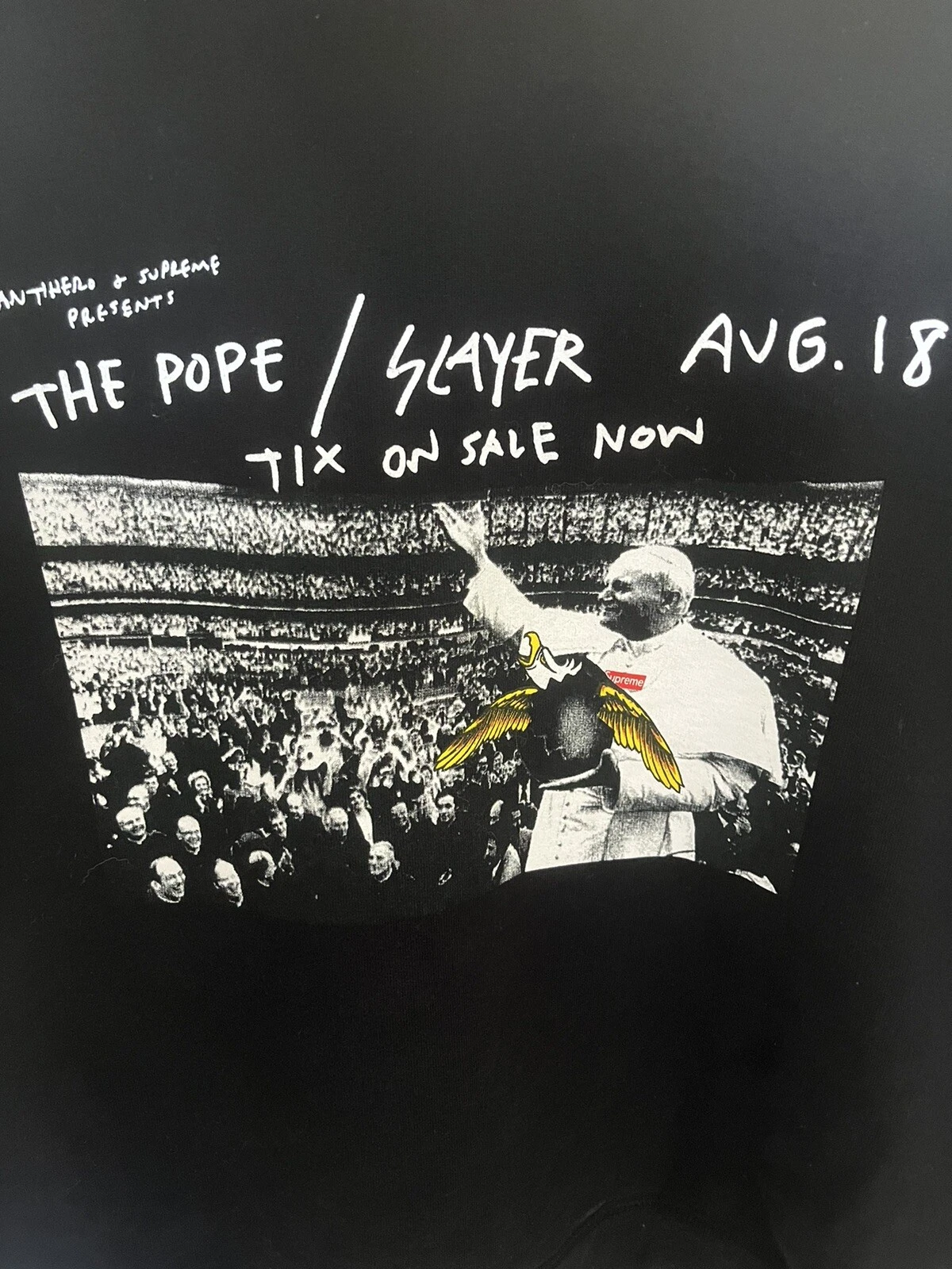 Supreme x Antihero Skateboards The Pope / Slayer Crewneck taille moyenne
