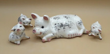 Ceramic Hog with Three Piglets