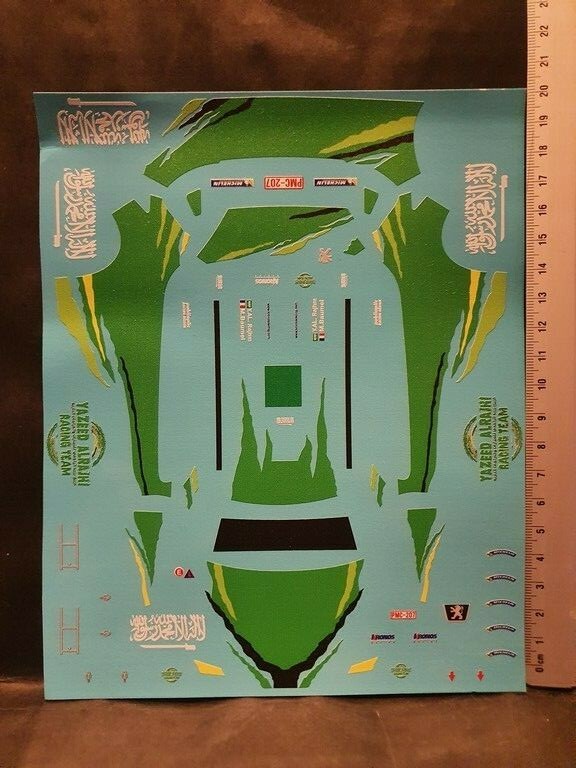 Decals 1/24 Peugeot 207 S2000 rallye Colorado VV24012, kit de decoration standard premium