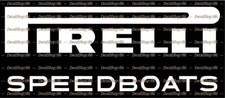 Pirelli Boats -Outdoor Sports- Car/SUV/Truck Vinyl Die-Cut Peel N' Stick Decals