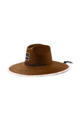 BRIXTON ALPHA SUN STRAW HAT TOFFEE GR: S/ M 56-58 CM 7-7 1/4 BRIXTON