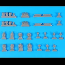 1/35 Russian Army WW2 equipment accessories set Resin Model Unpainted