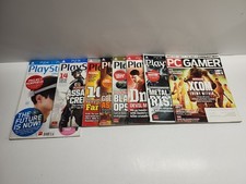 Lot Of 8 Playstation The Official Magazine & PC Gamer Video Game Magazine  