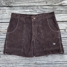 vintage 70 s mens ocean pacific corduroy shorts in dark brown size 30