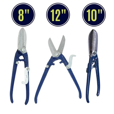 FS 8"10"12"Tin Snips Thin Sheet Shears Metal Cutting Scissors Cutter Plastic