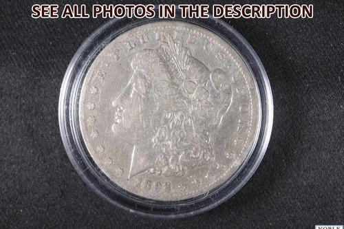 NobleSpirit } 1892 CC Morgan Silver Dollar VG / Fine