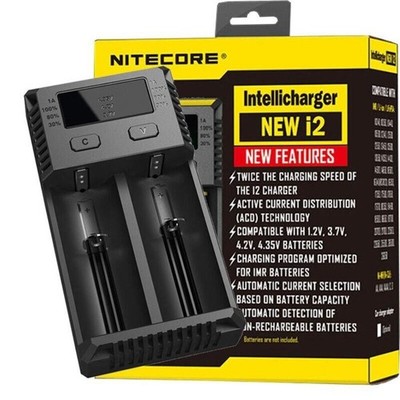 Nitecore Neu i2 Universelles Smart 2-Schacht Li-Ionen NiMH Ladegerät