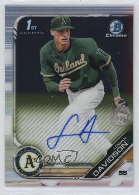 2019 Bowman Draft Chrome Draft Pick Auto Logan Davidson #CDA-LD Auto 1my2