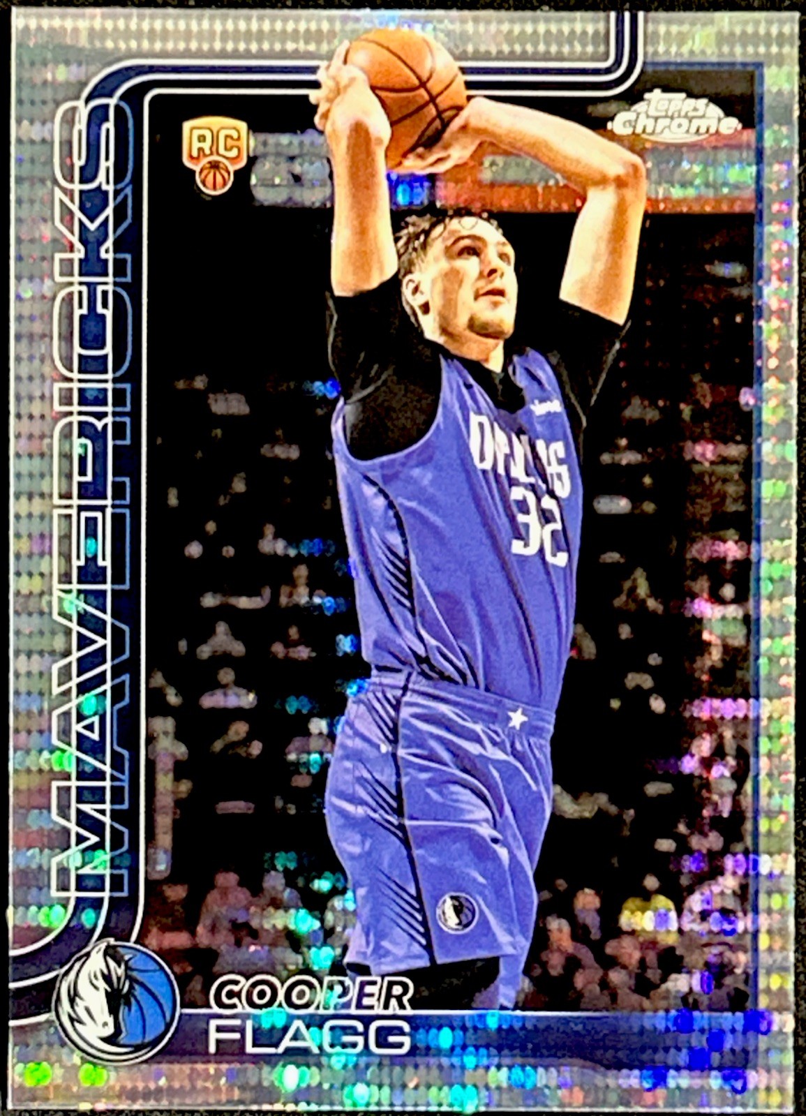 2025-26 Topps Chrome Basketball- Cooper Flagg #251 Pulsar Refractor (RC) Dallas