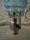 Vintage Bullet/Torpedo Blue Boudoir Lamps — photo 5